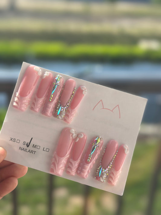 Pink potion nail set