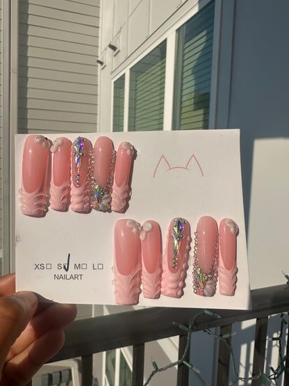 Pink potion nail set