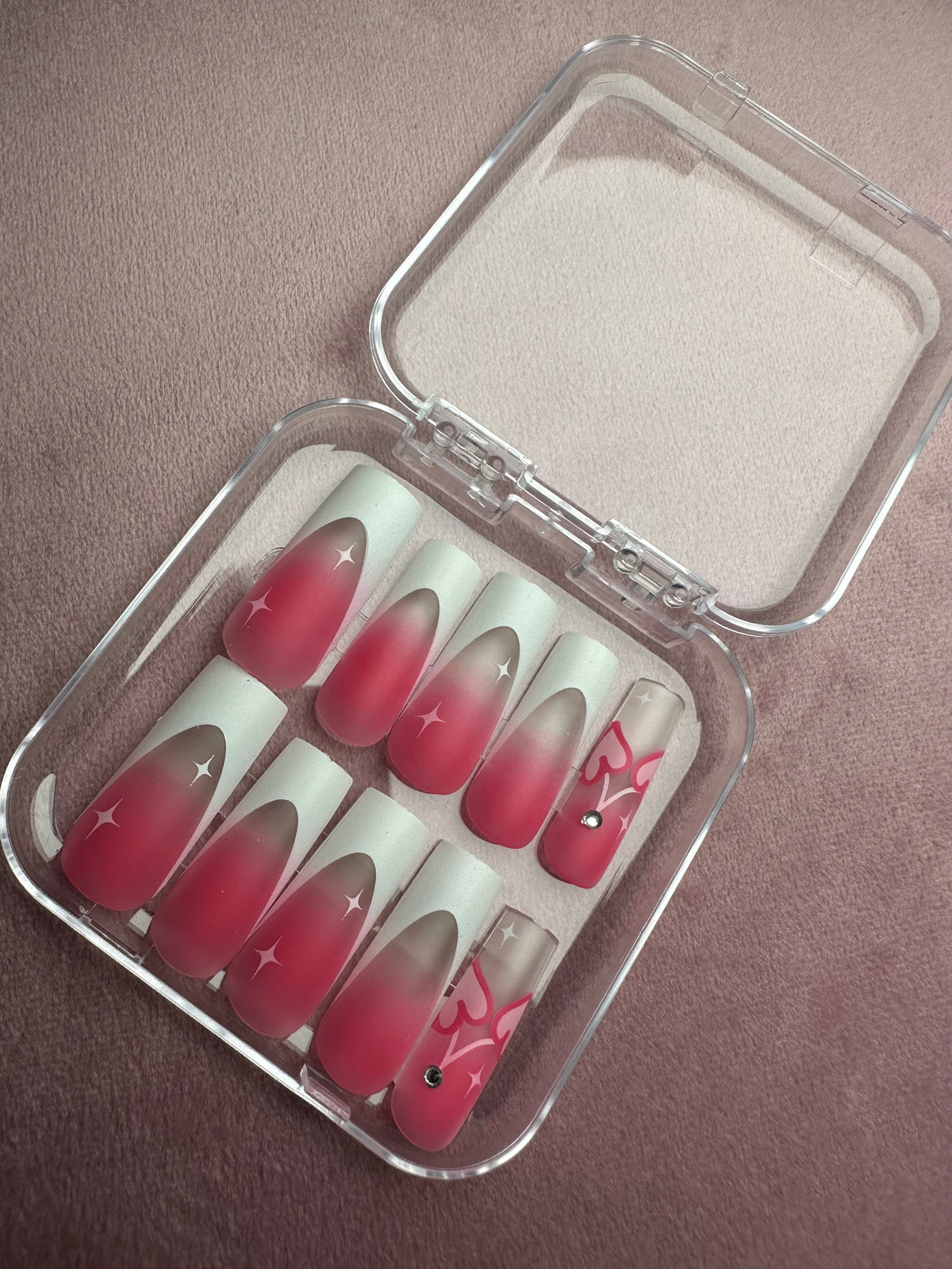 Pink Ombre with French Set